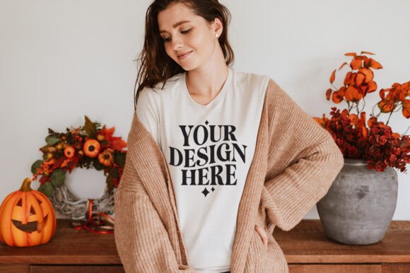 Bella Canvas 3001 Fall Mockup: Premium Graphics & Product Mockups
