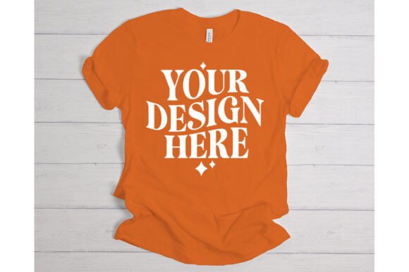 Bella Canvas Burnt Orange Mockup: Graphics & Product Mockups