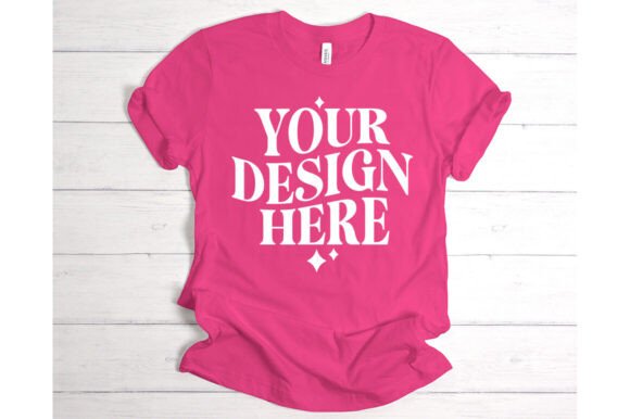 Bella Canvas Charity Pink Mockup: Graphics for Product Mockups