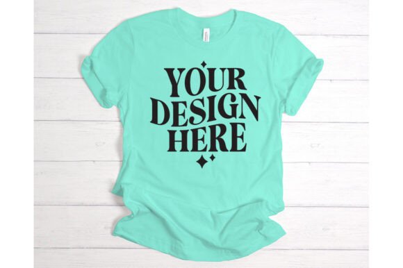 Bella Canvas Mint Mockup: Graphics for Product Mockups