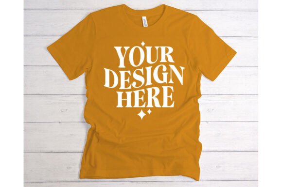 Bella Canvas Mustard Mockup: Graphics for Product Mockups