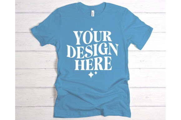 Bella Canvas Ocean Blue T-shirt Mockup Review