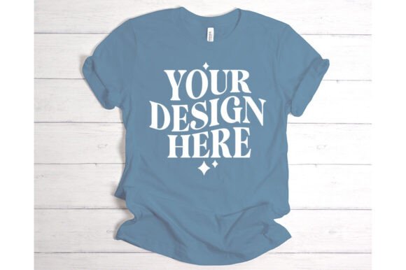 Bella Canvas Steel Blue Mockup: Essential Graphics