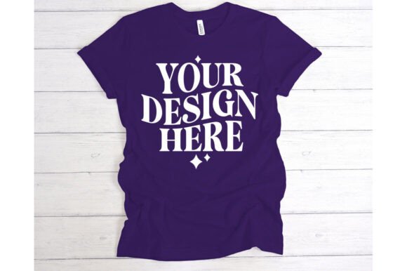Bella Canvas Team Purple Mockup: Graphics for Product Mockups