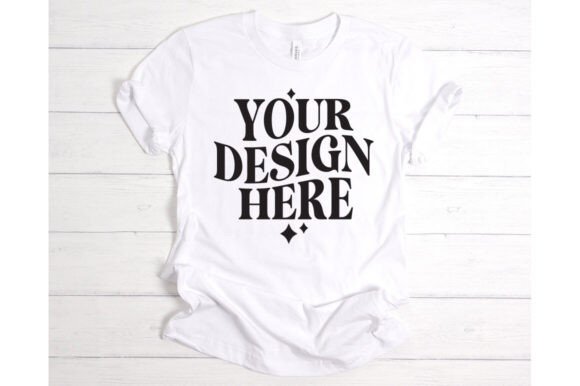 Bella Canvas White T-shirt Mockup: Premium Graphics for Product Mockups