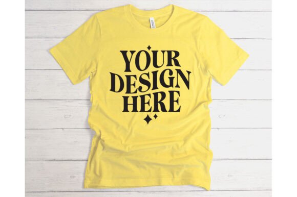 Bella Canvas Yellow Mockup: Graphics for Product Mockups