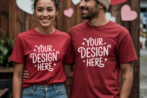 C1717 Valentine Couple Mockup: Graphics & Product Mockups