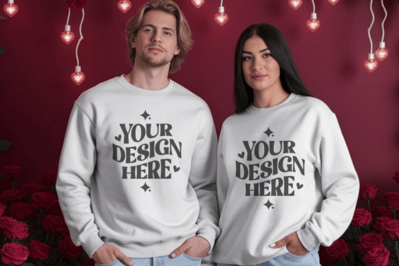 Couple Valentine's Mockup: Graphics for Product Mockups