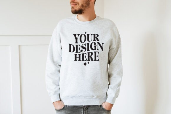 Gildan 18000 Ash Mockup: Premium Graphics & Product Mockups