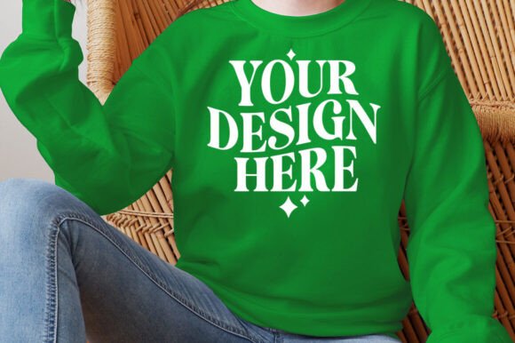 Gildan 18000 Irish Mockup: Graphics & Product Mockups