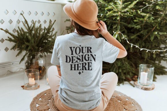 Gildan 64000 Christmas Mockup: Graphics & Product Mockups