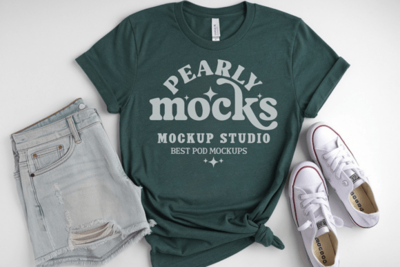 Kids Bella Canvas 3001Y Mockup: Graphics & Product Mockups