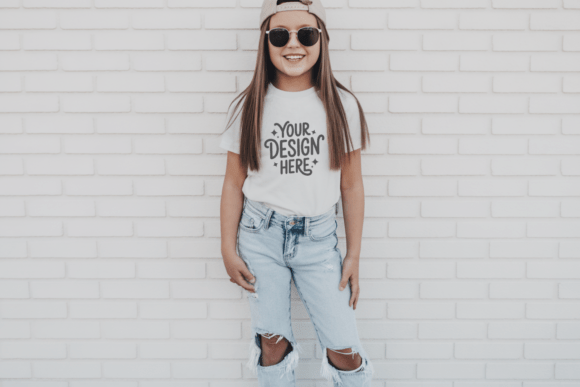 Kids Gildan 5000B Mockup: Fresh Graphics & Product Mockups