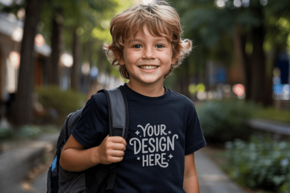 Kids Gildan 5000B Mockup: Graphics for Product Mockups