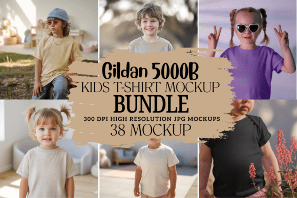 Kids Gildan 5000B T-shirt Mockup Bundle Review