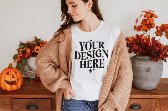 Review: Bella Canvas 3001 Fall T-shirt Mockup 31