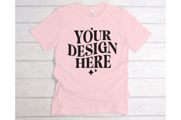 Soft Pink Tee Mockup: Graphics for Product Mockups