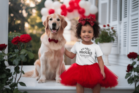Valentine BC3001T Kids T-shirt Mockup 20: Graphics & Product Mockups